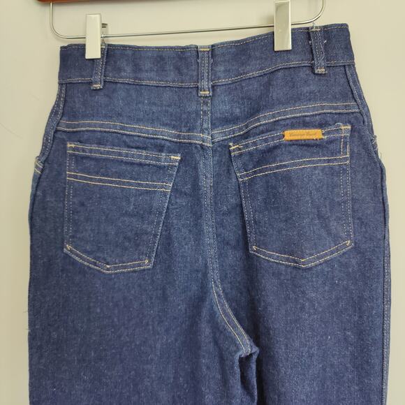 Vintage 80s Sears Womens Sz 8 Super High Rise Relaxed Baggy Mom Jeans Dark Wash - Picture 8 of 9